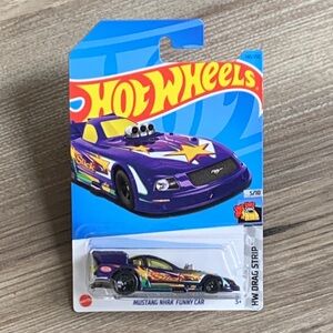 Hot Wheels Rod Ford Mustang NHRA Funny Car Purple HW Drag Strip Hotwheels 2023 🆕